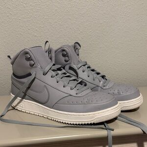 Nike Men's Gray High-Top Sneakers